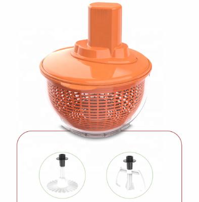 China 2021 Hot Multi Function Household Garage Factory Sale Electric Fruit Vegetable Mixer Salad Plastic Spinner TYV-S403 for sale