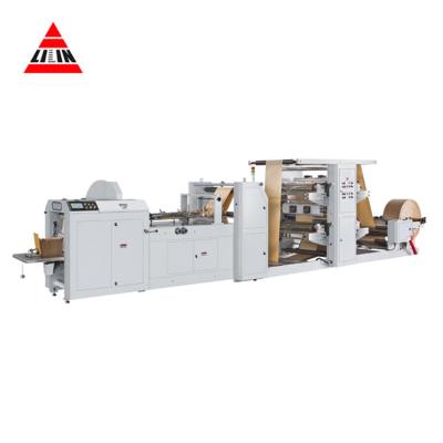 China LMD-400B+LST-2700R Full Automatic Hotels Paper Bag Making Machine With Flexo Printing Machine for sale