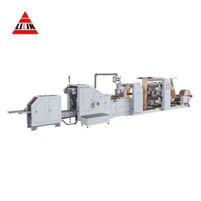 China New Design LSB-200+LST2700 Hotels Roll Feeding Square Bottom Paper Bag Making Machine for sale