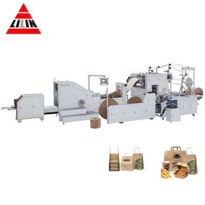 China food & Beverage Plant LSB-330-R Fully Automatic Fed Twisted Handle Paper Bag Roll Making Machine for sale