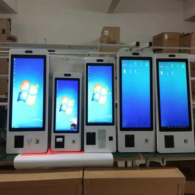 China Self Service USB Type-c Port Ordering Machine 32 Inch Merchant Cashier Counter Bill Printing Terminal Collection All-in-one Machine for sale