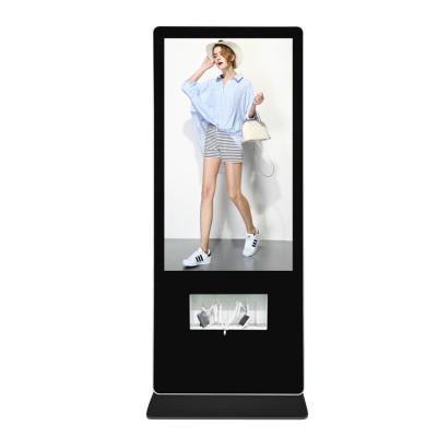 China Industrial Ect 55 Inch Floor Standing Mobile Phone Charging Advertising Screen Mobile Phone Charging Station Sharing Charger for sale