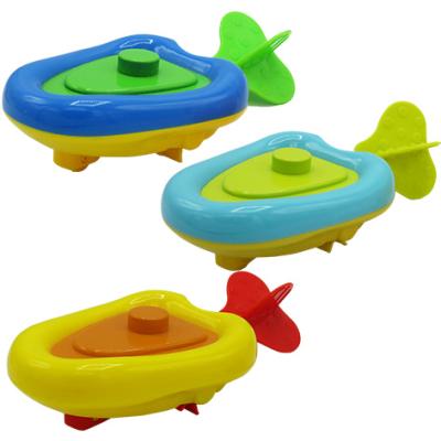 China Baby Tub Bathroom Time Shower Pool Pull String Animal Floating Speedboat Bath Animal Infant Toy Other Toys Kid Bath Toy for sale