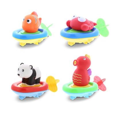 China Bath Toy Bathroom Toddler Seahorse Child Reef Fish Bath Tub Toy Bathing Buddy Animal Panda Pull String Boat Runner Lobster Rubber Toy for sale