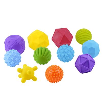 China First Educational Toddler Educational Exploration and Engagement Squeeze Sensory Hand Grasp Toy Infant Textured Multi Ball Set Soft Baby Toy Grasp Tactile Sensory Balls for sale