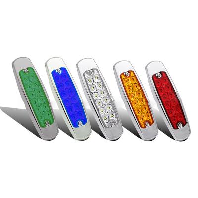 China Automotive Parts Led Side Light And Led Lamp For Car Color With Cover 12V Truck Metal Chromed Signal Lamp for sale