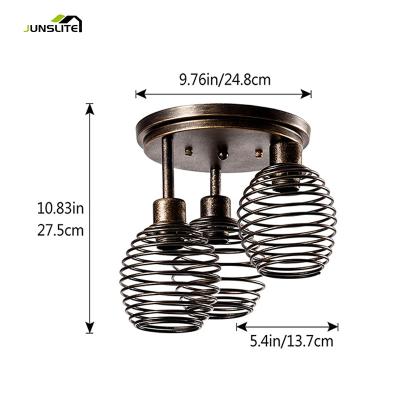 China Hot Selling Modern Contemporary Semi Flush Ceiling Mount Entrance Stairwell Ceiling Light Fixture For Home Kitchen Dining Room for sale