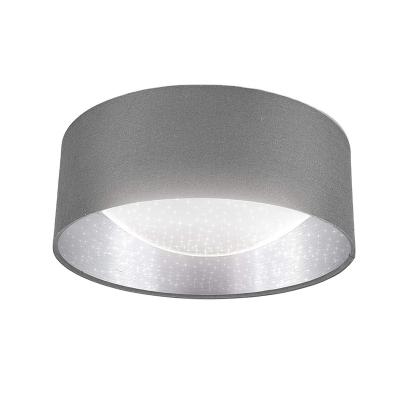 China LED Fabric Outdoor Mounted Ceiling Light with Starry Sky Effect Gray Silver 12W LED Ceiling Lamps Bedroom for sale