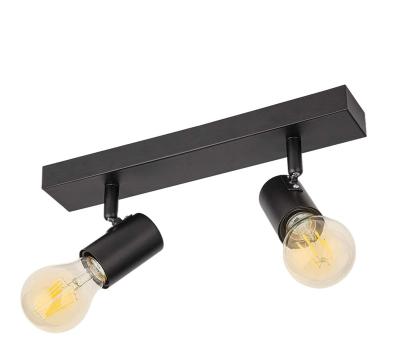 China Industrial 2 Light Retro Vintage Ceiling Light Black Spot Ceiling Lamp for sale