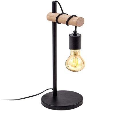 China Retro modern handmade natural wood table lamp for home decoration for sale