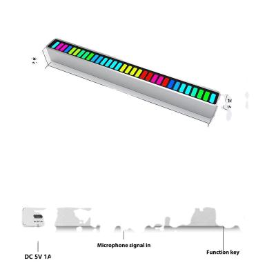 China Modern Collection Rhythm Voice Activated Light For Colorful Beat Sound Light Car Office Bedroom Control Music Atmosphere Lamp for sale