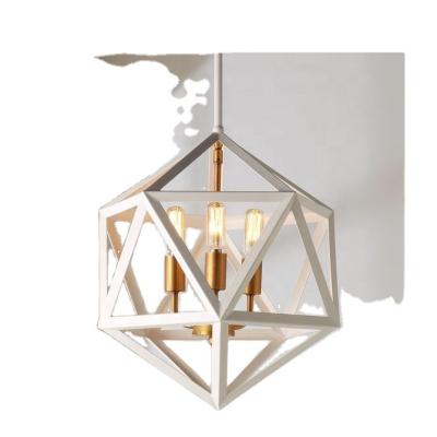 China Industrial Design Vintage 3 Island Light Modern Prism Lantern Light Pendant Lighting Hanging Lamp for Kitchen Dining Room Loft for sale