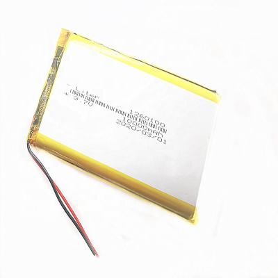 China Toys Low Price Polymer Battery 1260100 Li-iob 3.7v Battery 10000mAh High Power With Long Life Cycle for sale