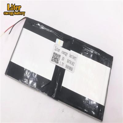 China Toys 5076162 Lithium Polymer Battery 3.7V Lipo Rechargeable Single Cell for sale