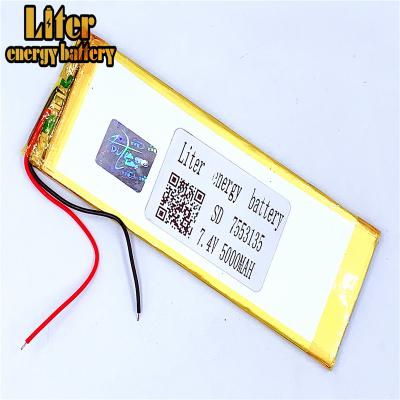 China Machine- the high capacity 5000mAh 7.4v lipo battery pack 7553135 for Ebike for sale