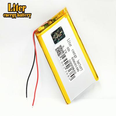 China Toys high capacity Li ion battery 3.7v 6060100 lithium battery cell 5000mAh for sale