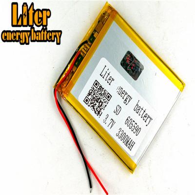 China Home appliances 3.7v 3300mah polymer liion battery SD605590 with PCM for power bank for sale