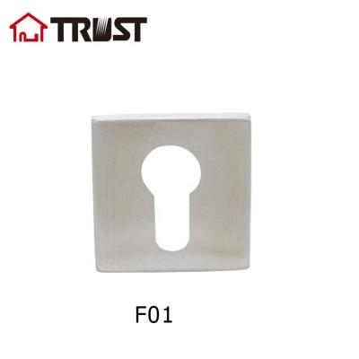 China TRUST F01-SS SUS304 Modern Square Shape Door Handle H Escutcheon Main Plate for sale