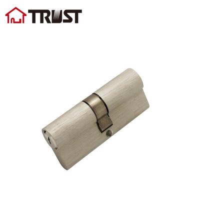 China TRUST A60-SN Original Factory BRASS OR SS304 Anti Drill Lock Cylinder 60mm Door 5 Keys For Sale for sale