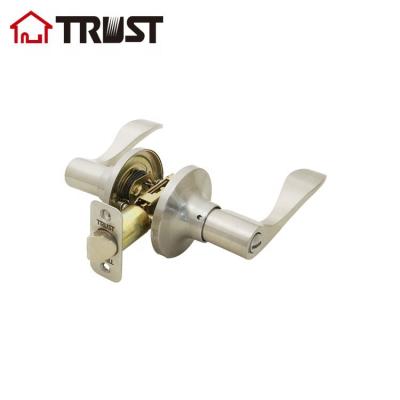 China 1-Entrance TRUST Tubular Lever 6462-SN Handel ANSI Door Lock in Brushed Nickel for sale