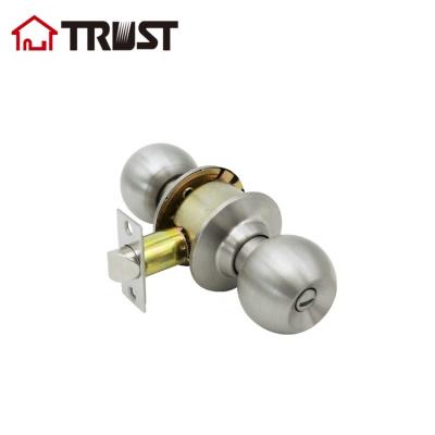 China AND TRUST 3872-SS Grade 3 SS304 Privacy Cylindrical Knob Lock With Keys For Bathroom Room for sale