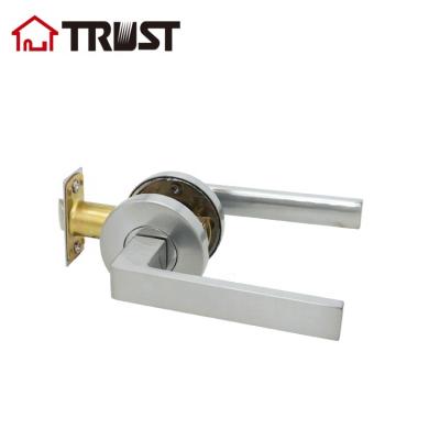 China Privacy TRUST ZH038-PS-SC Modern Style Door Handle Passage Zinc Alloy Keyless Door Lock for sale