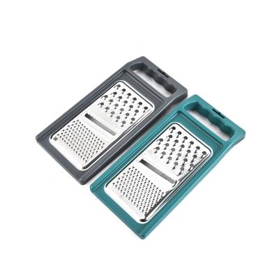 China Stainless Vegetable Tools Kitchen Slicer Viable Flat Cheese Grater Manual for sale