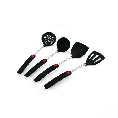 China Stocked 304 Stainless Steel 4 Piece Silicone Cookware Set for sale