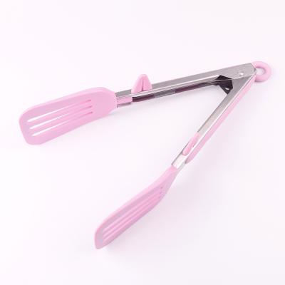 China Kitchenware Stored 9 Inch Food Tongs Grilling Locking Food Tongs for sale