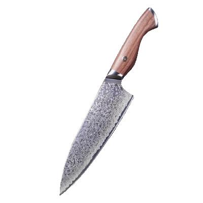 China 33 Layers Santoku Steel Wooden Handle Pakka Kitchen Knife Blade Damascus Kitchen Tableware Pattern Viable for sale