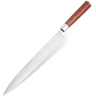 China Full Tang 300mm Handle GES300YG20 Bubinga Stainless Steel 1.4116 German Japanese Style Wooden Viable Sashimi Knife 12 Inch Yanagiba Knife for sale