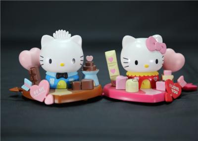 China Valentine'S Day Hello Kitty Plastic Figurines Eco - Friendly PVC ABS Material for sale