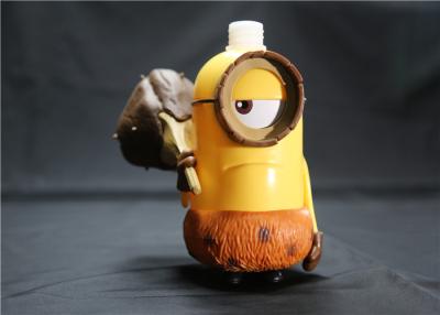 China Hawail Style Minions Cartoon Shampoo Bottle With Cute Weapon Yellow / Brown Color for sale