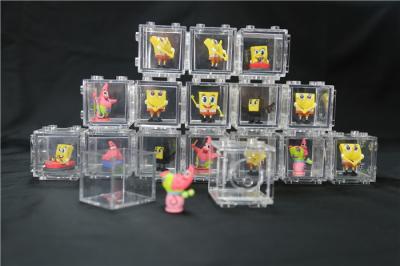 China Figuras Collectible múltiplas caixa transparente de Spongebob para a decoração à venda