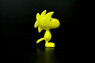 China Cute Yellow Bird Toy Story Figures , Snoopy Figurines Collection Woodstock With A Tail for sale