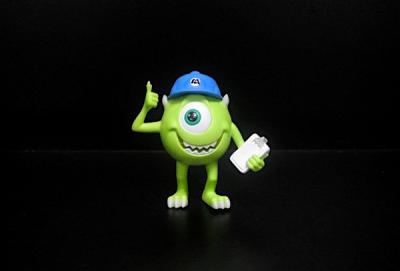 China Green Color Body Little Collectible Toys 2 Inch Tall From Monsters University for sale