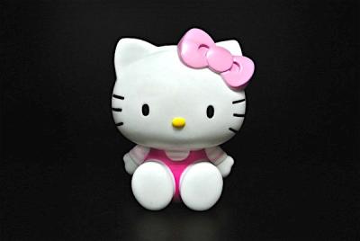 China 5 Inch Hello Kitty Coin Bank , Lovely Coin Saving Bank For Little Girl for sale