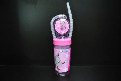 China Pink Onion Style Cartoon Character Water Bottle For3 Years And Up Easy Operation for sale