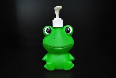 China Grüner Frosch-Charakter kundengebundene Karikatur-Shampoo-Flasche 6 Zoll für Haus  zu verkaufen