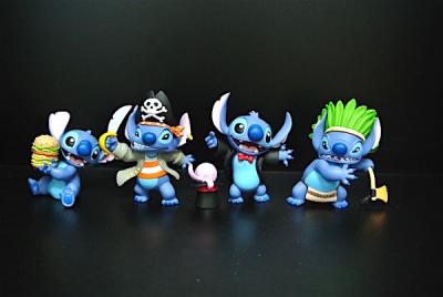 China Magician Style Lilo And Stitch Action Figures With Disney Logo 8*7*5c for sale