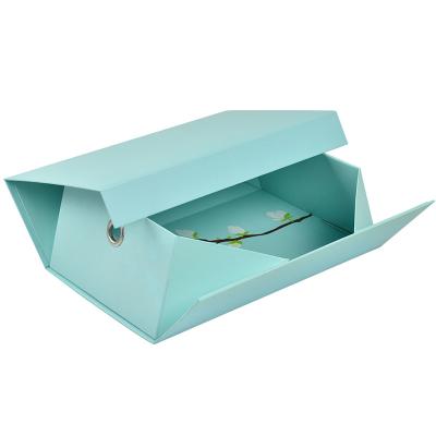 China Recycled materials customized creative folding book box, high grade flip packaging box.gift box manufacturer for sale