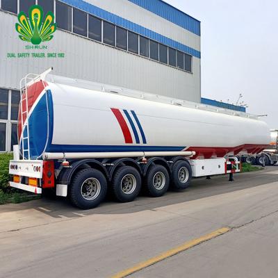 China Truck trailer 3 axles 4 axles 42000 45000 liters oil tanker trailer fuel oil tanks liquid semi trailer for sale for sale