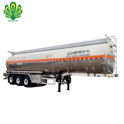 China Truck trailer factory price 3 axles 20000-76000 liters stainless steel liquid food transporting with food hygiene level tank body semi trailer for sale