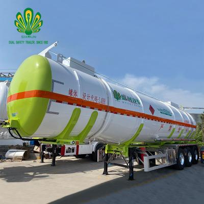 China Axel Fuel Tank Trailer Oil Truck Trailer 3 Liters Diesel Stainless Steel 45000 Liters Fuel Trailer Tanker Price for sale