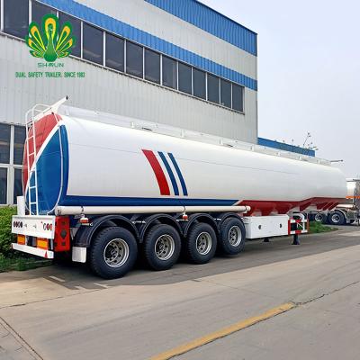 China Factory price new 40Cbm truck trailer 42000 45000 50000 60000 liters gasoline fuel oil diesel tanker semi trailer for sale