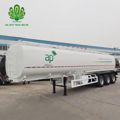 China Truck Trailer 3 Compartments 42000 Liter Gasoline Liquid Fuel Tanker Semi Trailer Diesel Oil Tank Trailer for sale