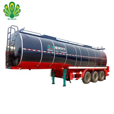 China Carbon Steel 3 Axles 35 CBM Asphalt Bitumen Liquid Transport Tanker Semi Trailer for sale