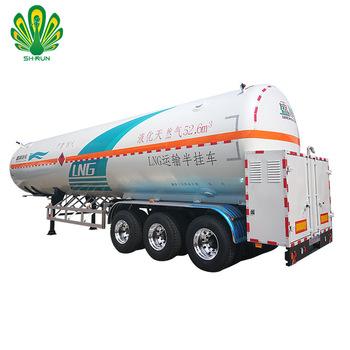 China Double truck trailer CHINA trailer safety LNG transport tanker conforming to ASME certification for sale