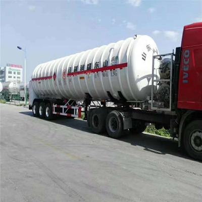 China LNG Trailer Truck Gas Tanker Truck Cryogenic Liquid LNG Tank Trailer Truck Semi Trailer for sale