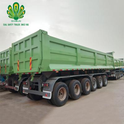 China Truck trailer best selling dump trailer 3 axle 4 axle dump truck china trailer u type dump truck trailer for sale